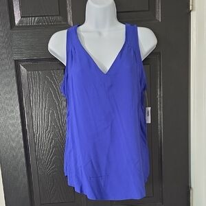 Old Navy Royal Purple V-Neck Sleeveless Tank Top